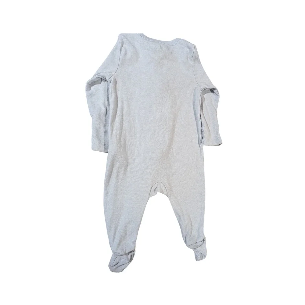 Old Navy 5 Footed Sleepers 2-Way Zip Mittens Blue Green Navy Baby Rompers